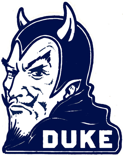 Duke Blue Devils 1936-1947 Primary Logo iron on paper